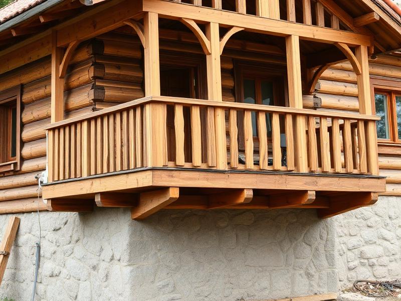Rural Village House Transformation restoration stage: Veranda & Woodwork