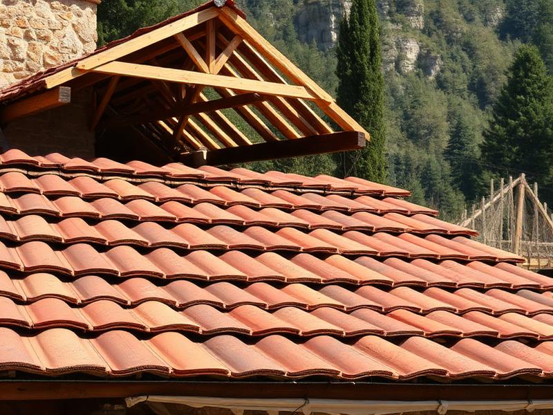 Traditional Rhodope Stone House Revival restoration stage: Roof & Timber Replacement